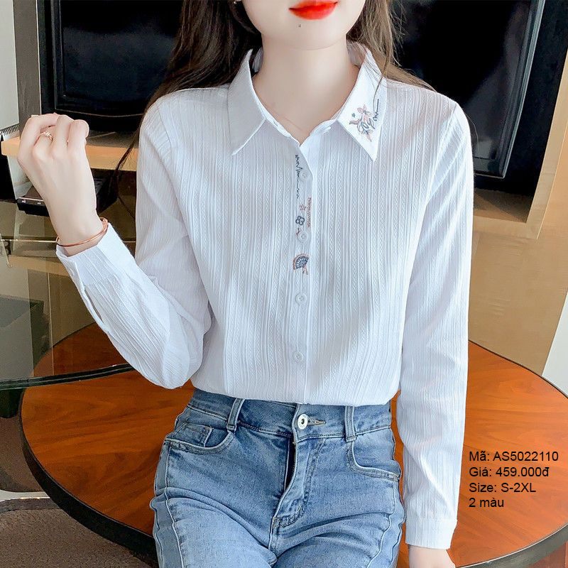 Áo sơ mi cổ đức tay dài - AS5022110