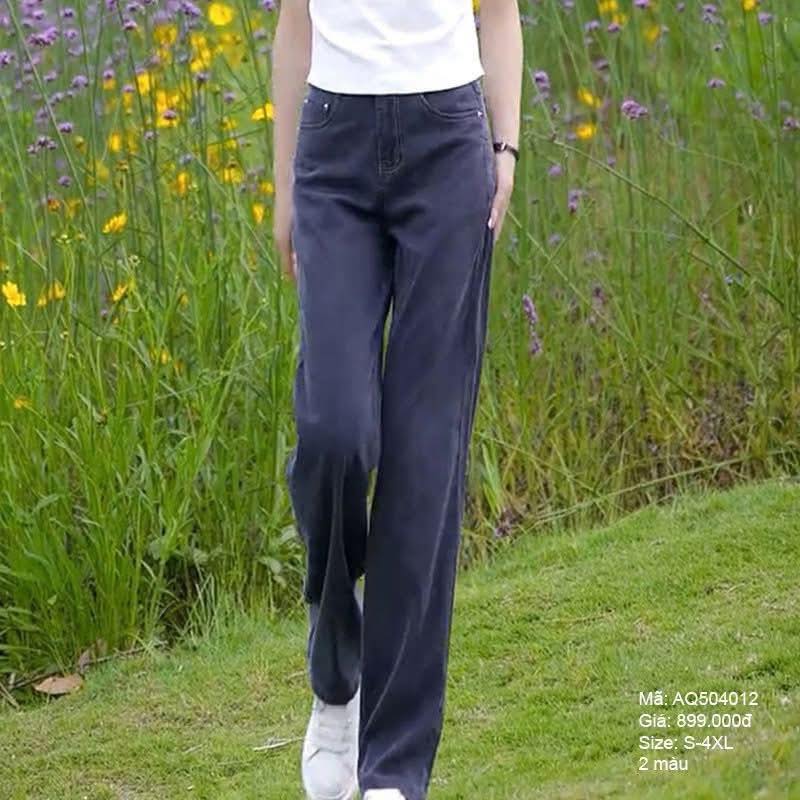 Quần denim ống đứng cao cấp - AQ504012