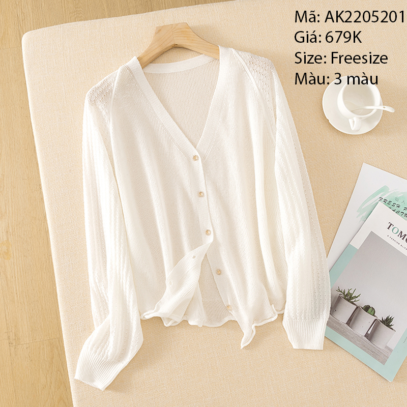 Áo khoác cardigan dài tay