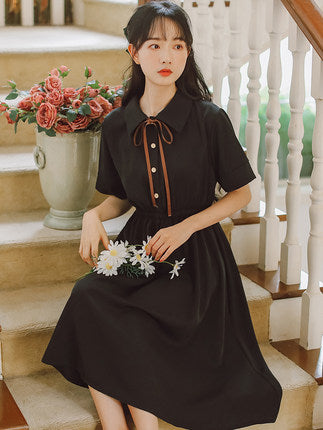 Đầm tiểu thư cổ nơ