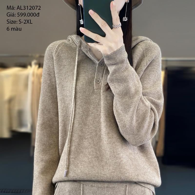 Áo hoodies len dệt kim  - AL312072